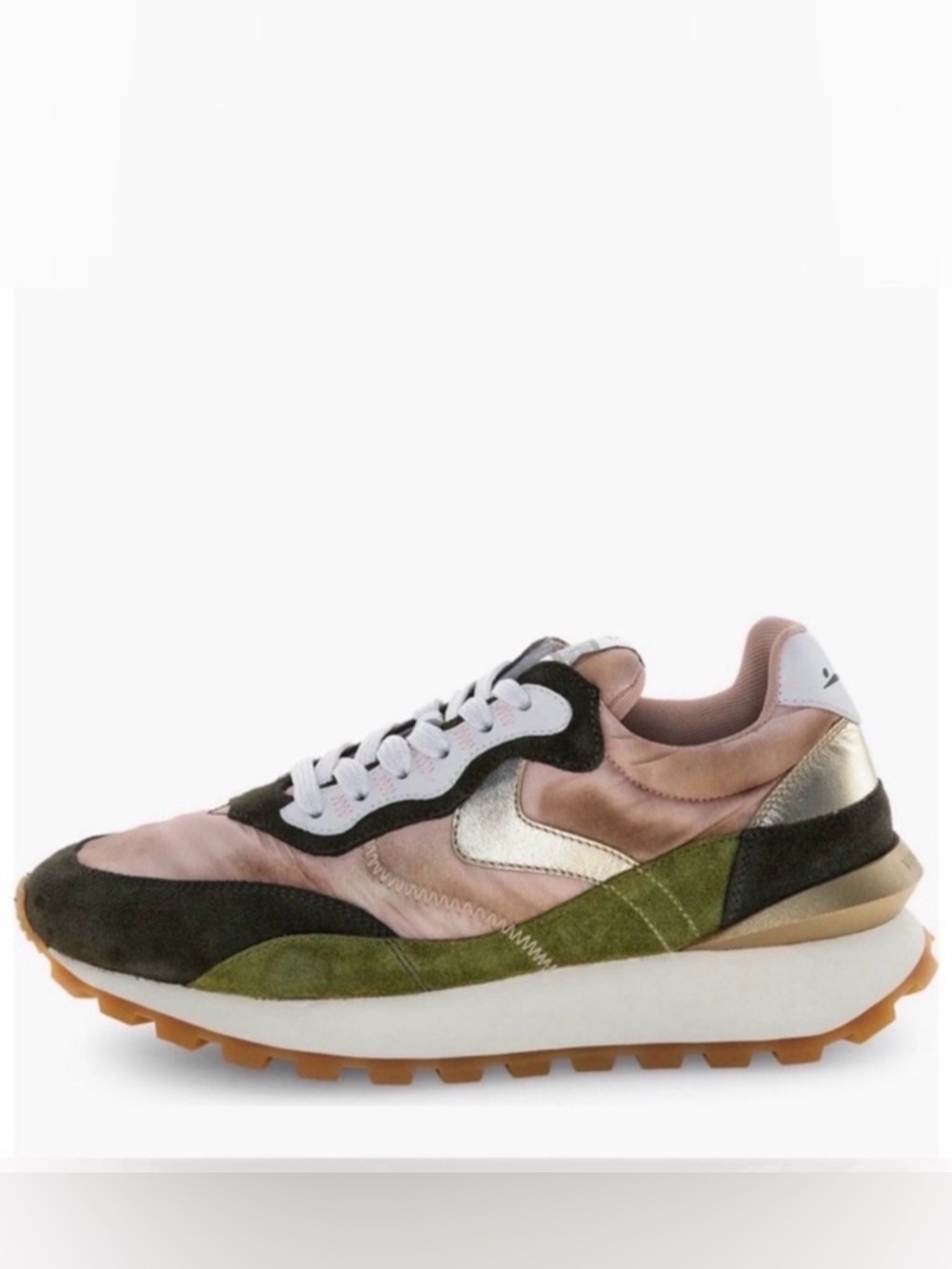 NWT VOILE BLANCHE Qwark Hype Sneaker in Army Green - Picture 2 of 16